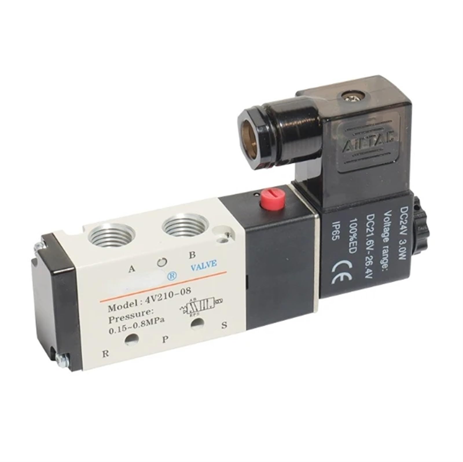 Électrovanne 4V410-15 DC24V à 5 voies et 2 positions pour contrôle d'air