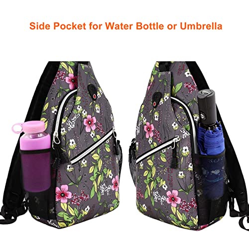 Mochila deportiva MOSISO Sling backpack gris miniatura 6