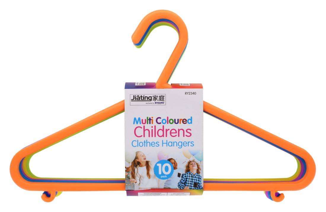 Rysons Children Clothes Hangers 10 Pc (Multi)