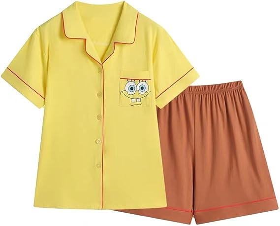 Amazon Wesky スポンジボブ パトリック スター ルームウェア レディース パジャマ 半袖 2ピース 上下セット かわいい 夏 服 女性 吸汗 通気 かわいい 肌に優しい 部屋着 パジャマ ルームウェアセット 通販 Amazon Wesky スポンジボブ パトリック スター ルームウェア レディース パジャマ 半袖 2ピース 上下セット かわいい 夏 服 女性 吸汗 通気 かわいい 肌に優しい 部屋着 パジャマ ルームウェアセット 通販