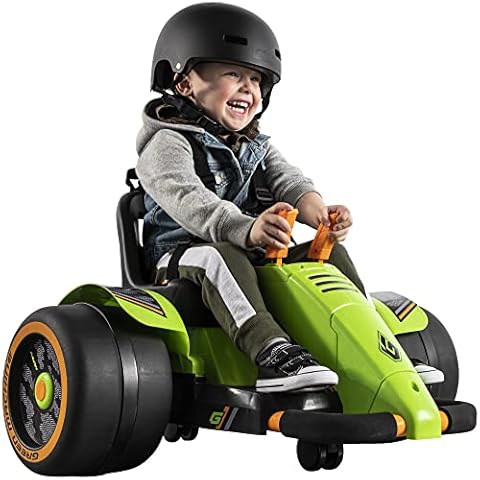 Huffy Green Machine 360 6v Battery Powered Kids Ride On Fun Spin & Driving,Kids 3-5 Years Spin Action Ride On Cover