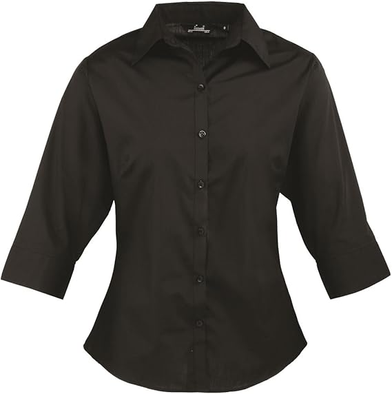 Ladies black work blouse Clearance