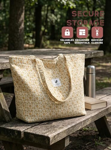 Bolso Tote Grande de Pana Mujer TeeYee miniatura 4