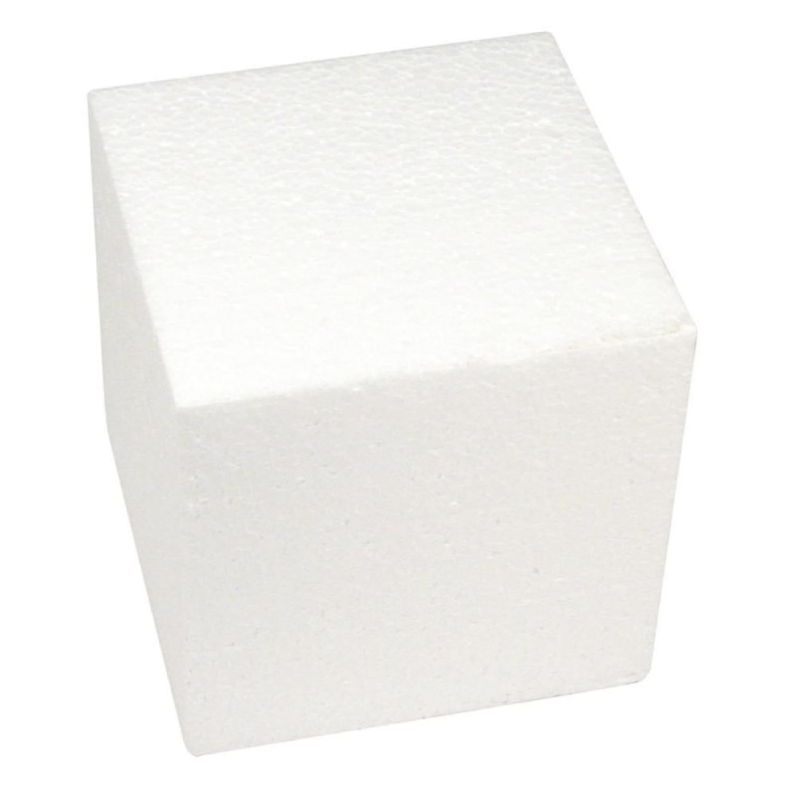 Cubi in Polistirolo, Blocchi Quadrati per Cake Design, Scultura e Fai da Te, Basi Cubetti in Polistirene Espanso per Hobby, Decoupage, Composizioni Floreali e Modellismo (50x50x50 cm)