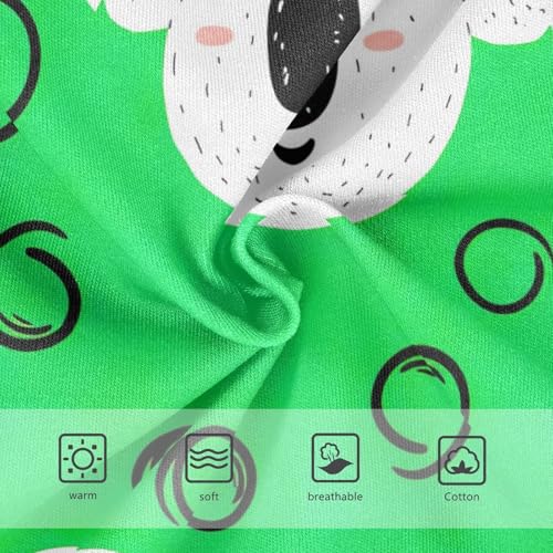 Cotton Toddler Underwear Floral Cute White Koalas Green Panties for Girl Colorful Kids Undies Briefs 2t3