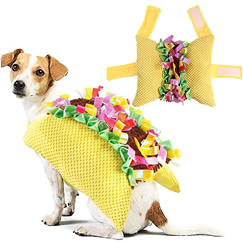 Taco Dog Costume Pet Costumes for Dogs - Funny Halloween & Christmas Apparel for Small & Medium Dogs Cats Puppy