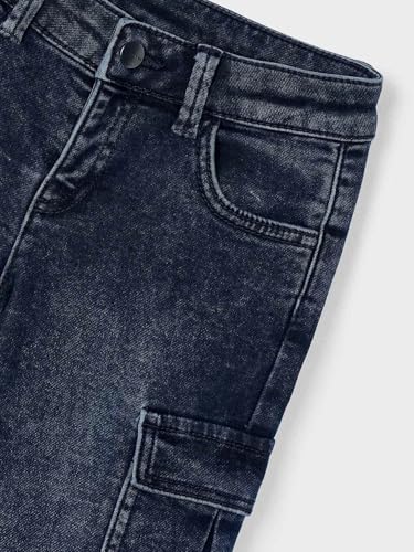 Mayoral Soft Denim Cargo Pants for Boys Blue Black3