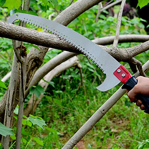 Image of Hand-Powered Tree Pruning Saw with Pole Fixing Slot | Manual Branch Cutter for Gardening, Tree Trimming & Outdoor Cutting Tool
