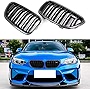 For BMW 2 Series F22 F23 220i 228i 230i M235i F87 M2 Carbon Fiber Front Kidney Grille Grill