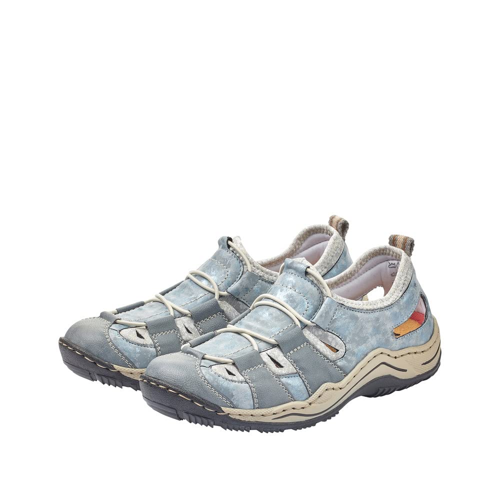 Rieker Damen Slip-On Sneaker L0539, Frauen Halbschuhe, lose Einlage