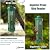 Squirrel Proof Bird Feeders with Removable Base, Metal Wild Bird Feeder for Outdoors Hanging, 6 Weight-Activated Ports Perches, 3LB Seed Capacity(Green)