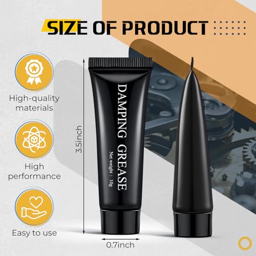 Image of Threlaco 4 Pack 10g Synthetic Damping Grease for Washing Machine Damper | Suspension Rods O Rings Bearings Seals, Reduces Noise Vibration, Synthetic Lubricant, Rubber Parts and Mechanisms