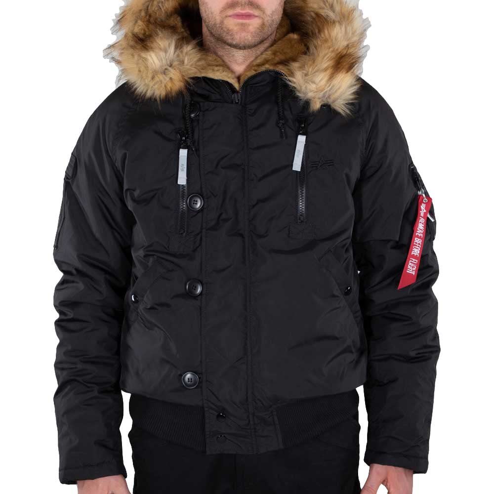 Alpha Industries Men's PPS N2B Winter Jacket, Black/Reflective, L