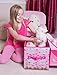 Clever Creations Pink Cottage-Style House Collapsible Toy Storage Organizer Sturdy Toy Box Folding Storage for Child’s Bedroom | Perfect Size Toy Chest for Organizing Books, Toys, Clothes, Shoes