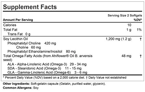 Andrew Lessman Pc Liver & Brain Benefits 180 Softgels - Phosphatidyl Choline, Most Important Building Block For Healthy Liver And Brain Structure And Function. No Additives. Easy To Swallow Softgels #TOP1