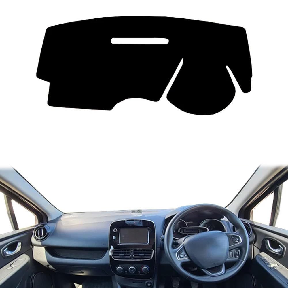 PUCHEN - Cache Tableau de Bord Voiture Anti-Rayures Cache Tableau de Bord intérieur LHD - pour Renault Clio Lutecia 4 IV 2013 2014 2015 2016 2017 2018 2019 2020