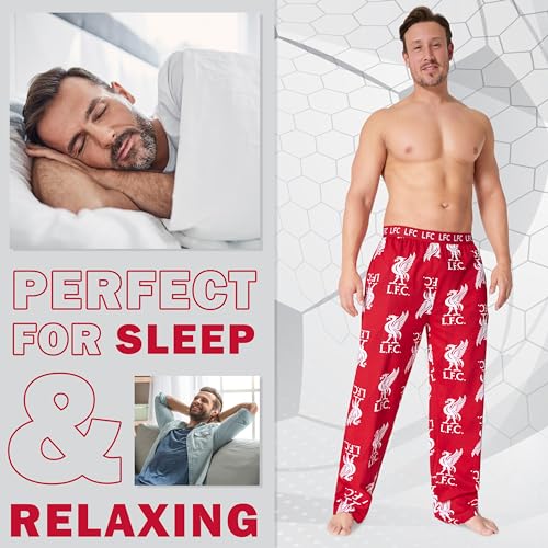 Liverpool FC Mens Pyjamas - Comfy Nightwear Pyjama Bottoms for Men Teenagers Lounge Wear PJs Liverpool Gifts for Men3