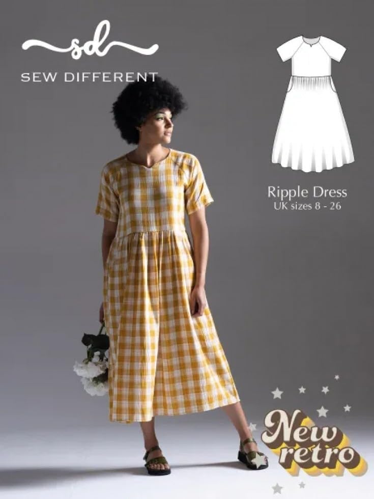 Sew Different Paper Sewing Pattern Ripple Dress Dresses, Vintage Style