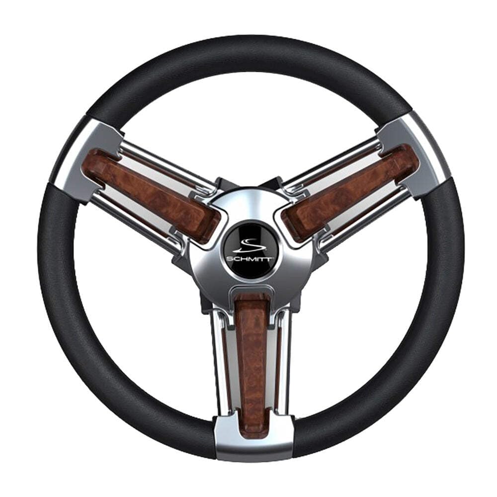 Schmitt & Ongaro Marine BURANO Steering Wheel Black/BURL