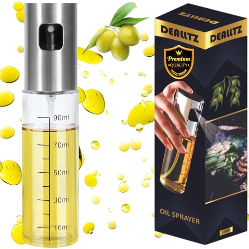 DEALLTZ® | Pulverizador Aceite Acero Inoxidable 304 | Aceitera Antigoteo | Accesorios Spray Freidora Aire | Ideal Para Regalos
