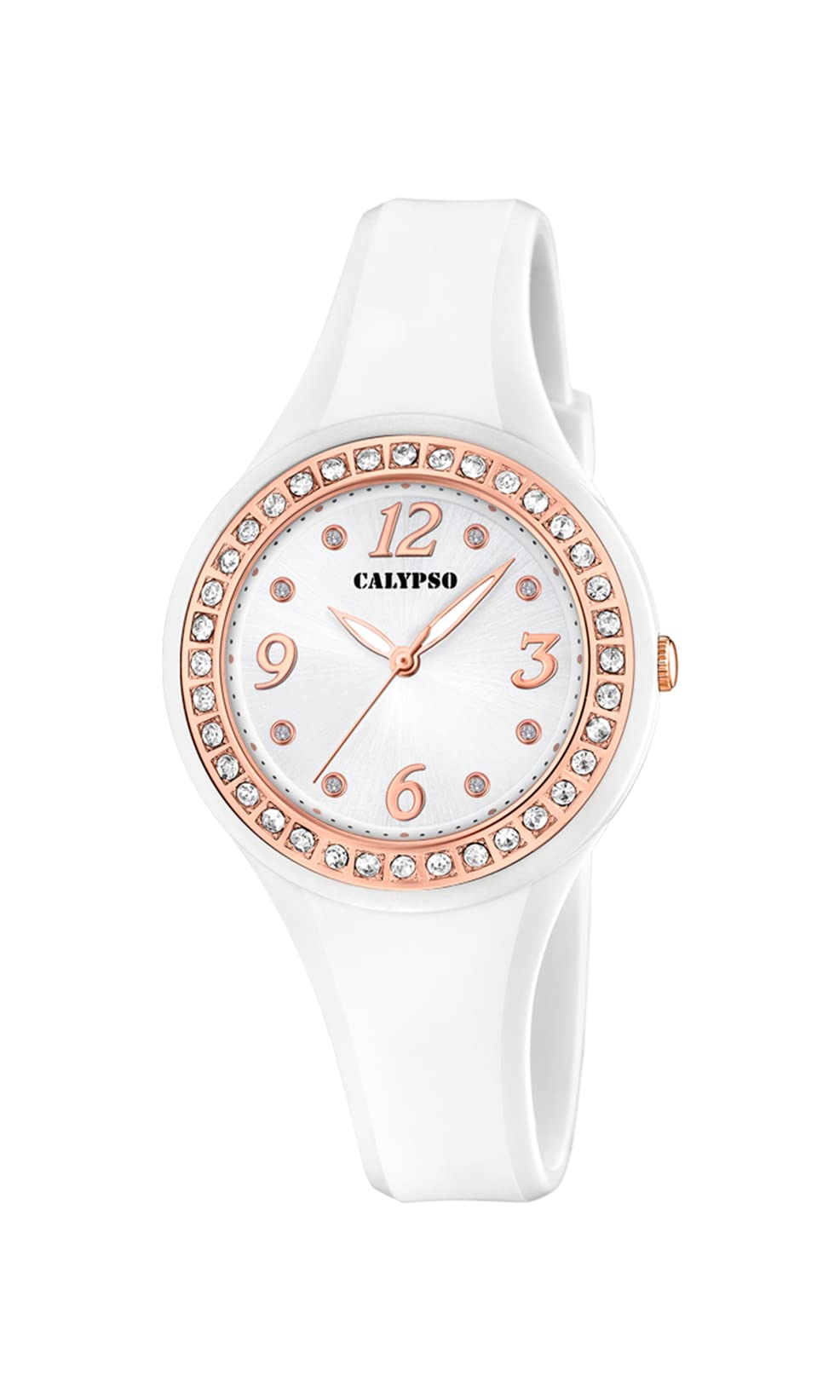 Calypso Watches Womens Quartz Watch, Analogue Classic Display and Plastic Strap K5567/B