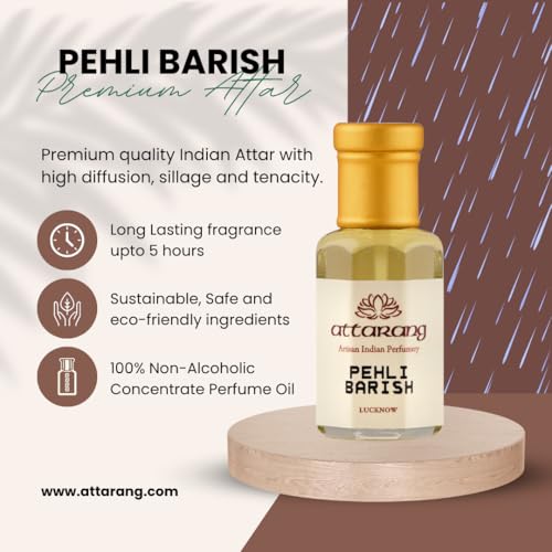 Image of Pehli Barish | Mitti ki kushbu, Petrichor | Premium Perfume Oil for Men and Women | Attar 10ml