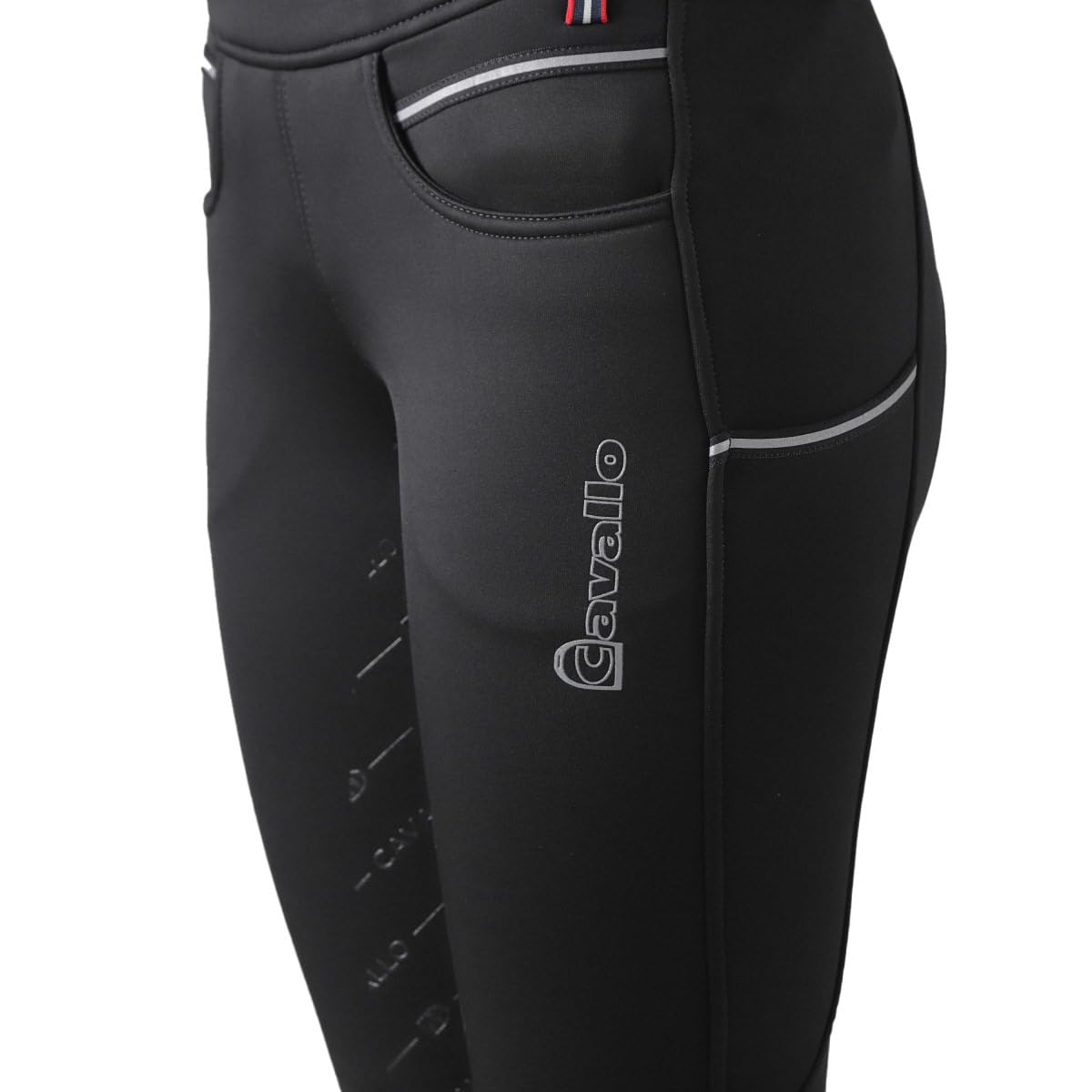 Cavallo Liz Grip RL Damen Reithose Winter Reitleggings schwarz HW 2022