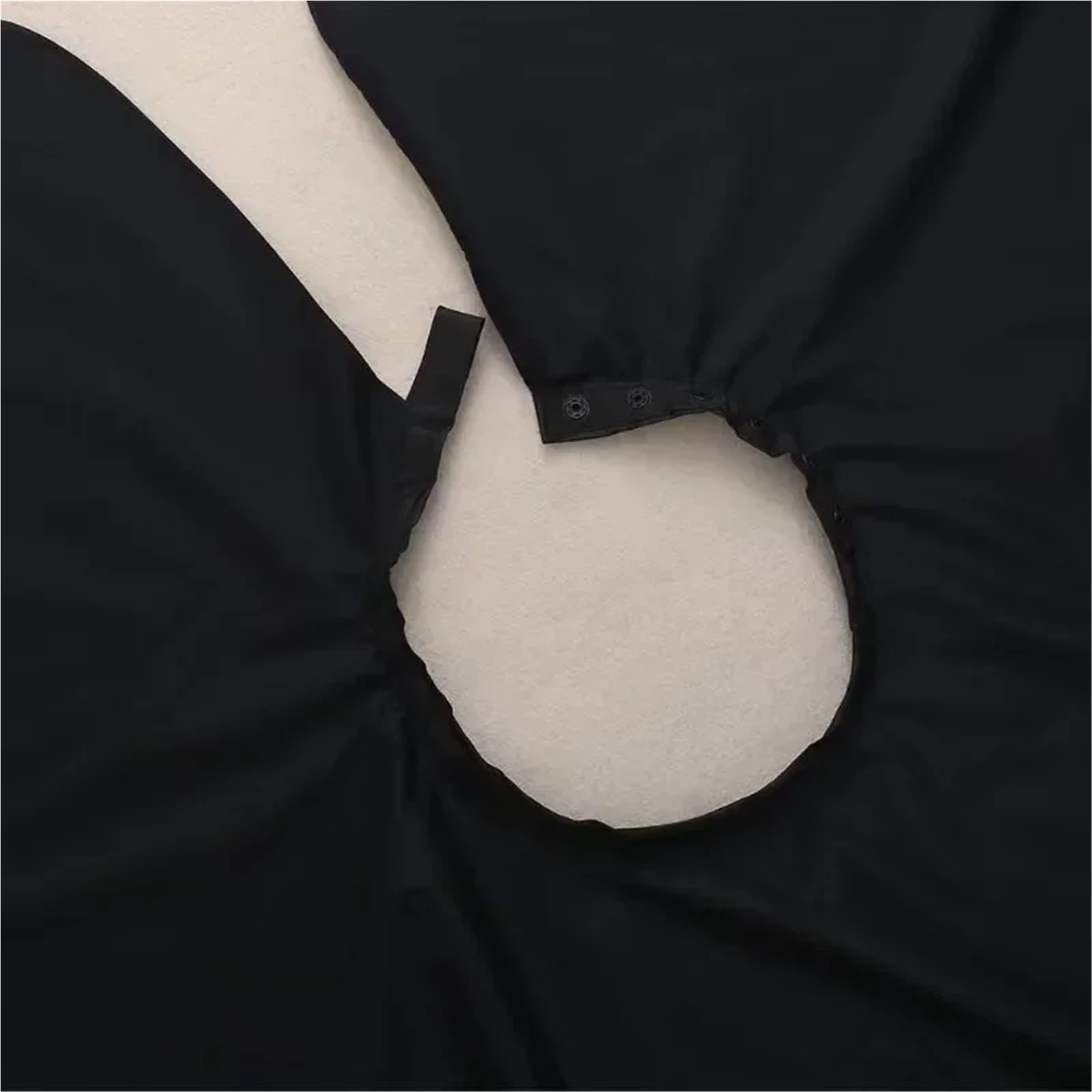 Capa Peluqueria Capa de Corte de Pelo Profesional, Bata de Tela for peluquería, Delantal de Peluquero Impermeable Negro, Herramientas for Capas de Corte de Pelo, 1/2/3 Uds.(3pcs)