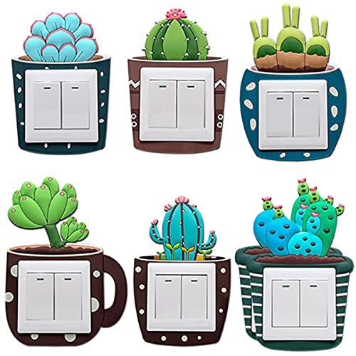 Ya en mundofriki.es: Cactus - Interruptor de pared fluorescente (7 piezas, 7 unidades, efecto efecto adhesivo, interruptor de pared, para decoración de casa, pegatina luminosa, funda de protección para habitación de niño