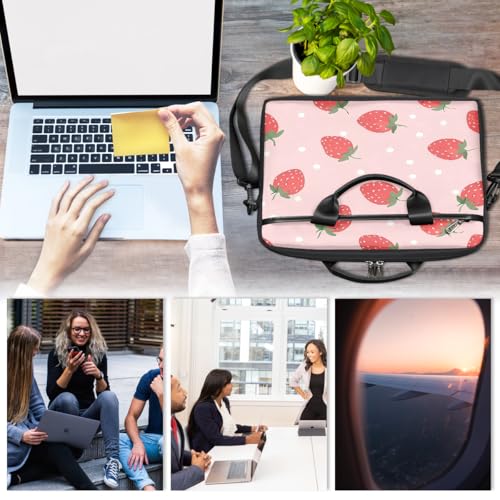 Bolso para portátil de 15 pulgadas con diseño rojo y blanco miniatura 6