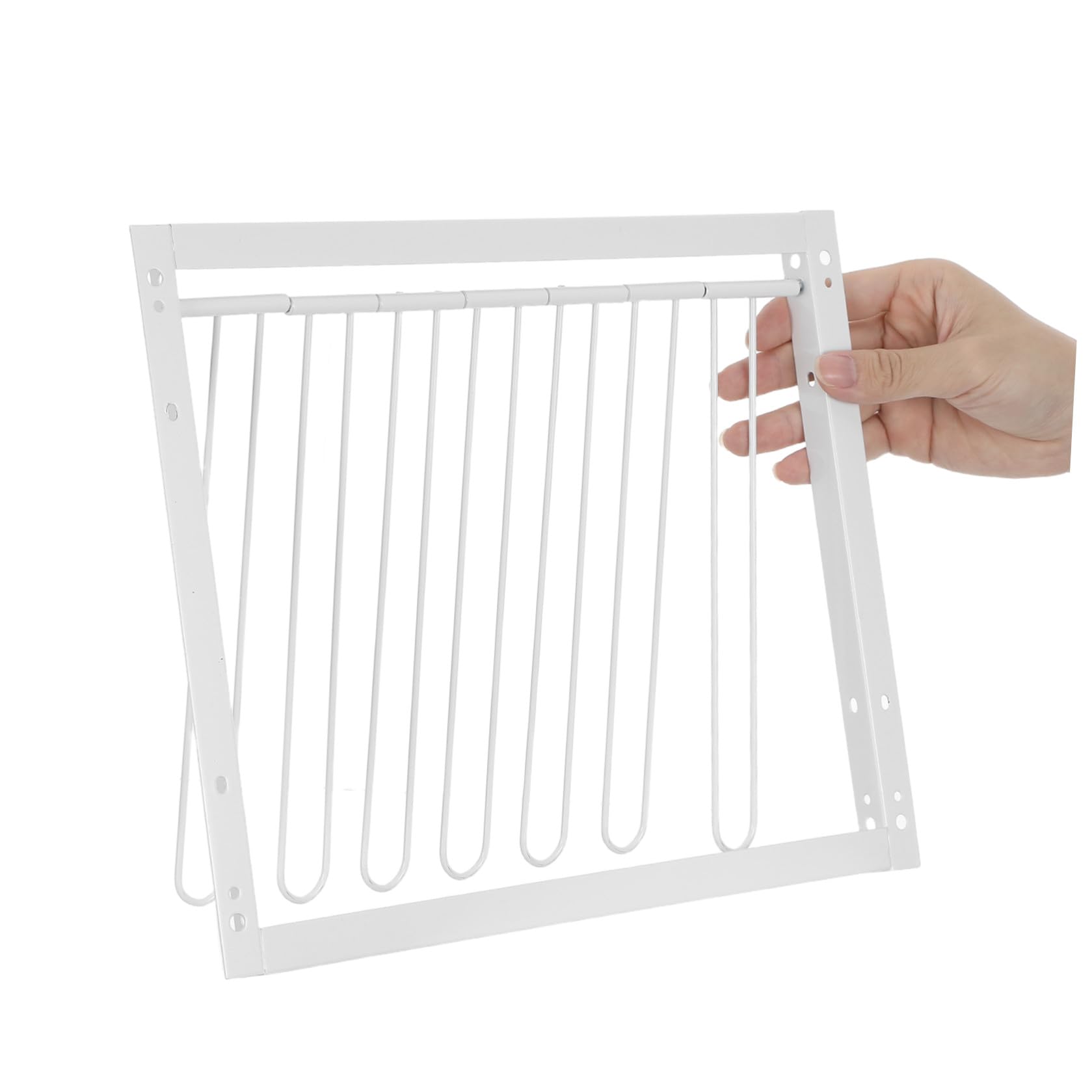 Porta Flessibile per Piccioni in Ferro Bianco Design Spesso, per Appassionati di Uccelli e Habitat Avicoli