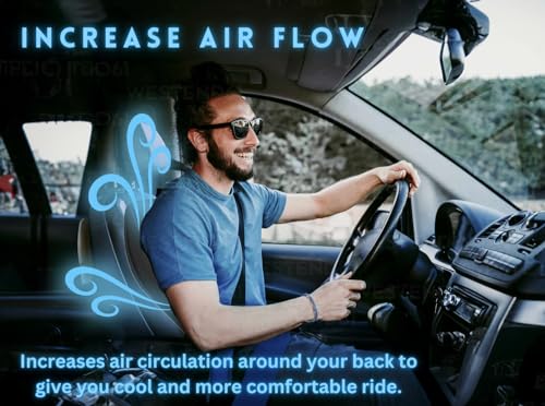 VaygWay Cooling Car Seat Cover- Premium Quality Black Comfortable 12V Cooling Car Seat Cushion- Breathable Adjustable Temperature Cooling Cushion for Car, Van, Home (1 Pack) by VaygWay - Used condition - Image 4