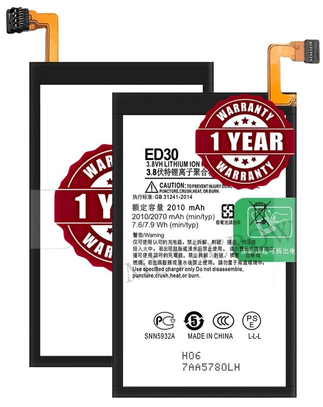 Image of Original ED30 Battery Compatible for Motorola Moto G 4G (2nd Gen) (XT1072) - (2070mAh) - 1 Year Warranty JK1