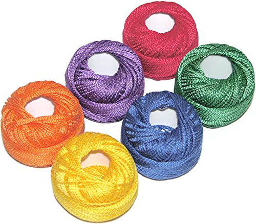 Presencia Pearl Cotton Hilo Tamaño 12 Pack Crayón miniatura 1