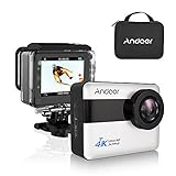 Andoer AN1 4K WiFi Sports Action Camera 1080P Full HD 20MP 5X Zoom Waterproof Camcorder 2.31inch Touch Screen 170° Wide Angle