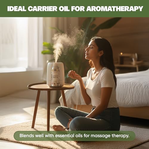 Image of VedaOils Apricot Seed Oil 100ml | 100% Pure, Natural & Cold Pressed | Apricot Oil for Skin & Face Moisturizer, Anti-Aging, Aromatherapy Carrier & Massage Oil
