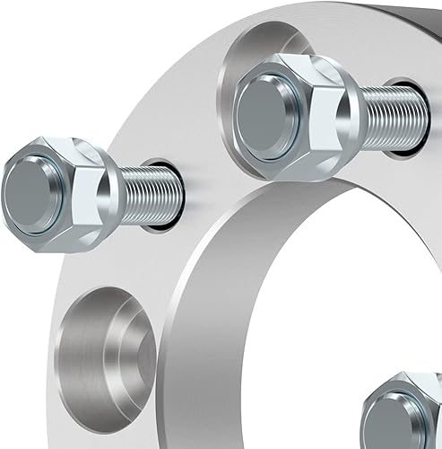 Miniatura 8 de ECCPP 4 espaciadores de rueda de 1 pulgada y 5 lengüetas de 5 x 4.5 pulgadas, 5 x 114.3 pulgadas con pernos de 12 x 1.5 de 3.248 in, aptos para