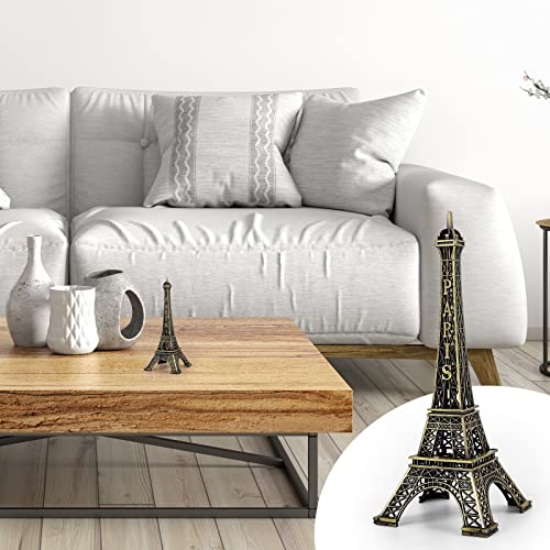 Estatua Decorativa Torre Eiffel 15cm en Bronce miniatura 7