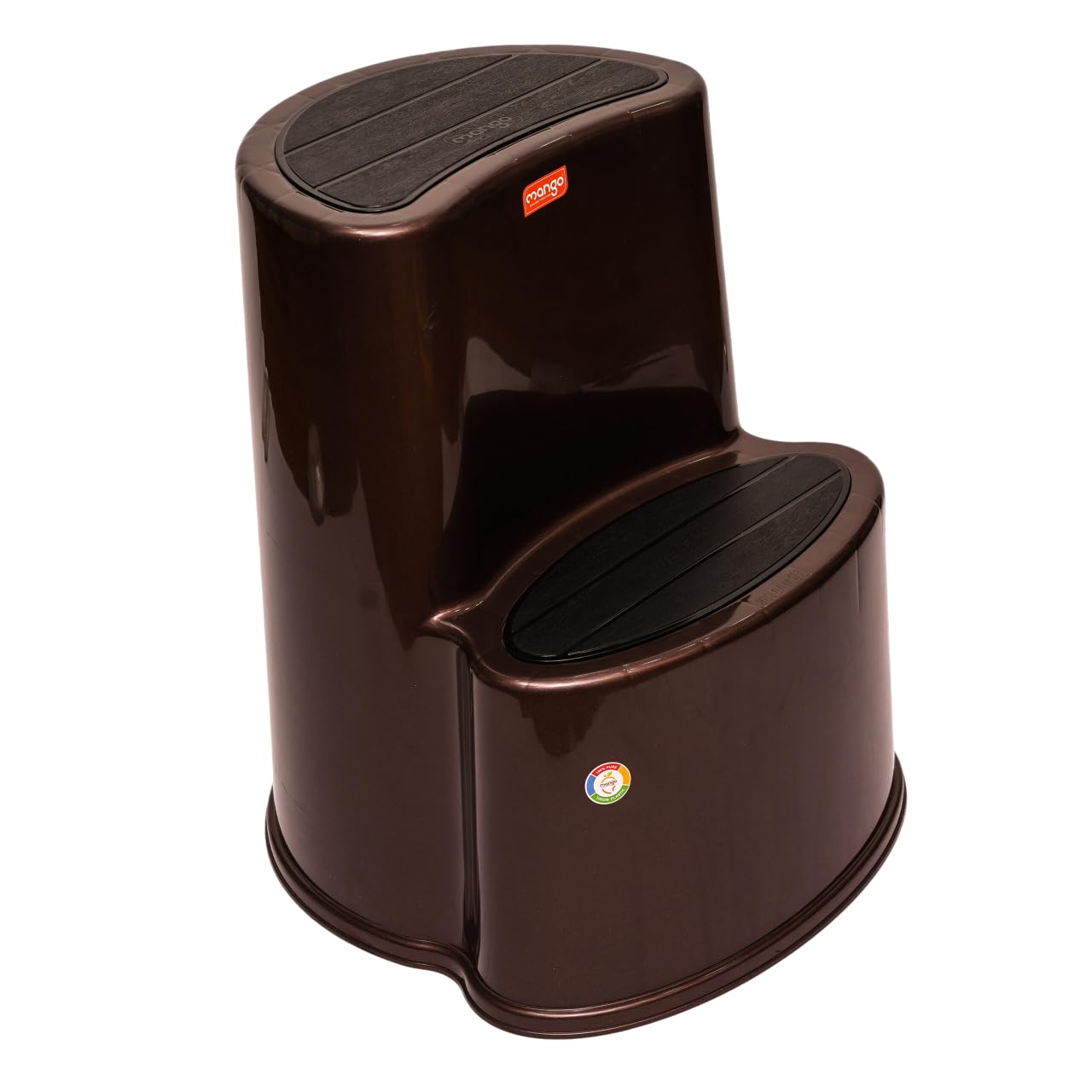 Multipurpose Step Stool with Anti-Skid Surface for Home, Kitchen & Office | Premium Plastic Ladder Stool | 220 kg Hight Weight Load Capacity | 60 x 47 x 51.5 cm (Weather Brown)-image-16