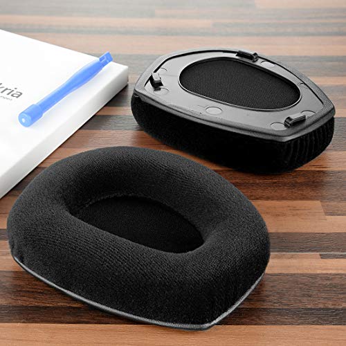 Almohadillas reemplazo Geekria Comfort Velour compatibles con Sennheiser RS165, RS175, HDR165, HDR175, RS185, HDR185, RS195, HDR195 audífonos, cojines para orejas miniatura 4