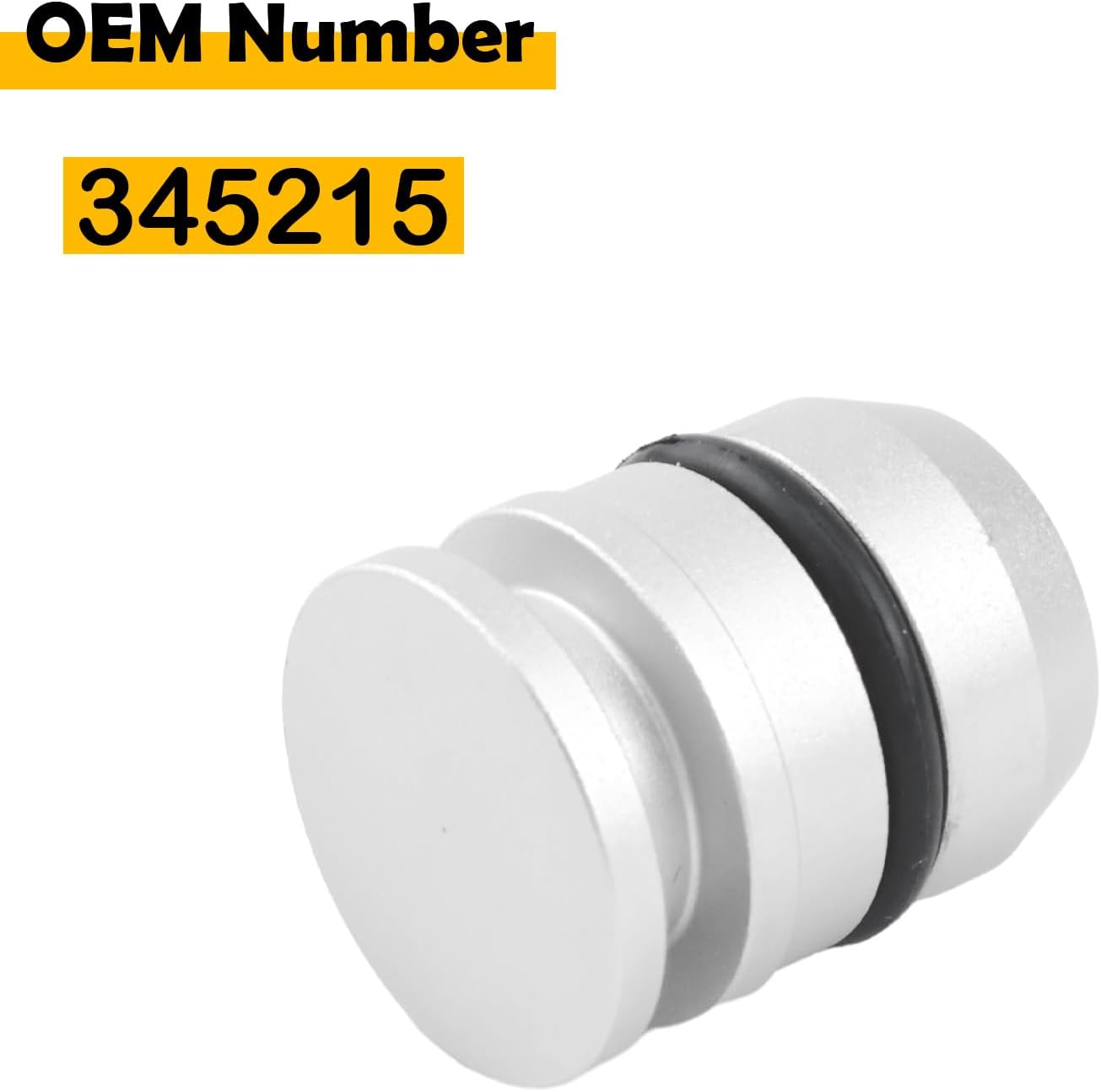 345215 Speedometer Block Off Plug w/O-Ring Compatible with GM TH350 TH400 Automatic Transmission 1968-1981, CNC Billet Aluminum Speedo Port Delete Plug, Leak-Proof Design Replacement