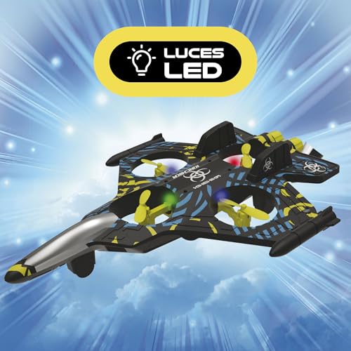 Avion RC stable 4 canaux Bizak Jet Xtreme Harrier avec LED +8 ans