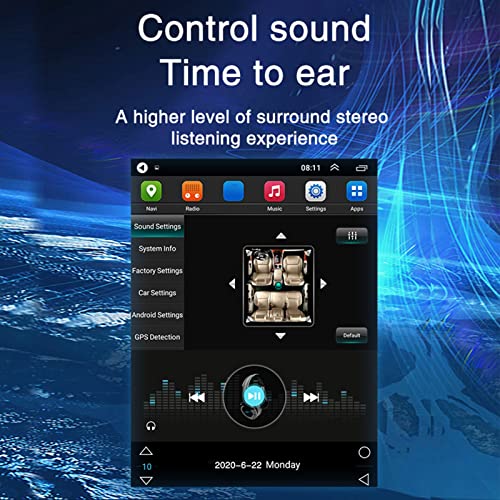 Lecteur Vidéo de Voiture Aramox, Lecteur Multimédia Mains Libres Bluetooth pour Autoradio 9,7 Pouces, Remplacement de la… - Image 5