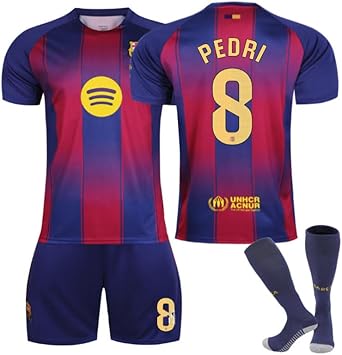 Amazon.co.jp: M-loongren 25-26 Barcelona Home Soccer Uniform