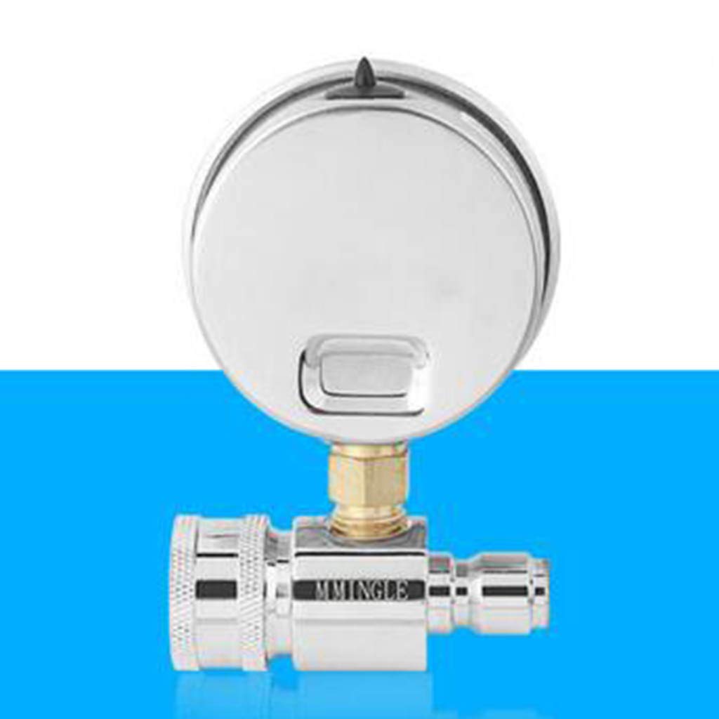 Baoblaze Manomètre et Adaptateur pour Nettoyeurs Haute Pression, 3/8 '' Quick Connect, 6000 PSI