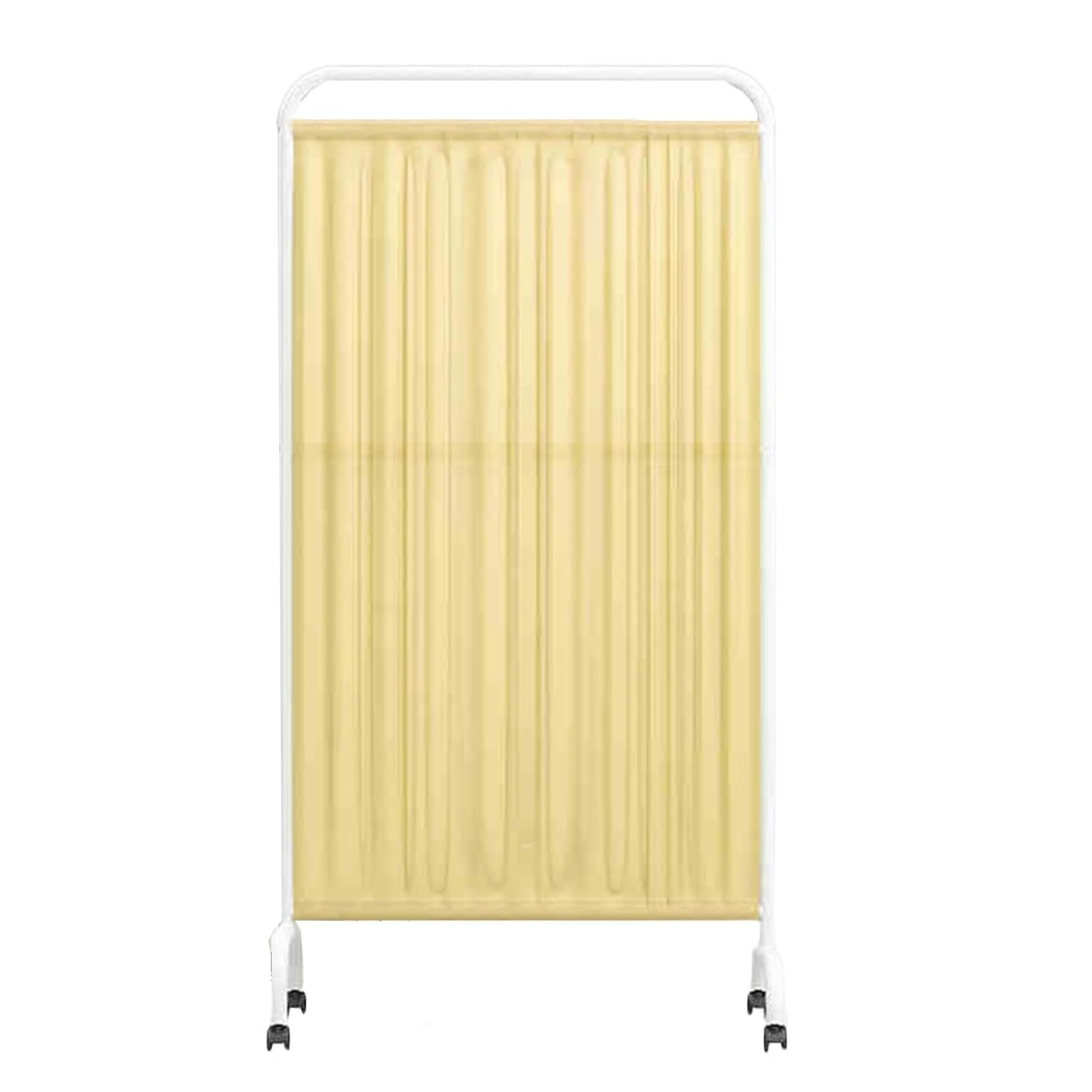 Générique Paravent médical Mobile de séparation de pièces, Panneau Pliable autoportant, cloison médicale temporaire Pliable de 1,8 m de Haut, cloison de Porte sur Pied(Yellow)