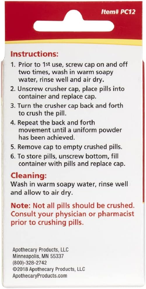 ACU-Life Pill Crusher and Storage Container ?Grinds Tablets into Powder : Health & Household