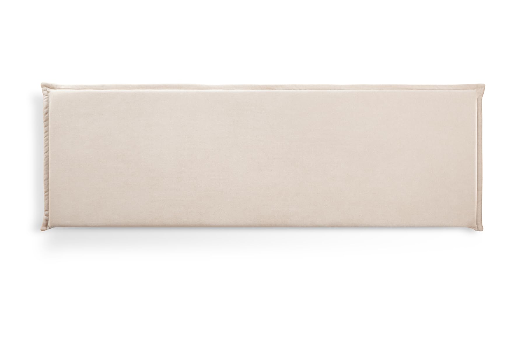 SUENOSZZZ-ESPECIALISTAS DEL DESCANSO Cabecero de Espuma Jazmin Foam Liso con Ribete, Desenfundable, para Camas de 150 (164 x 52 cm) Tela Beige