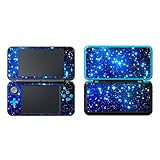 SKINOWN Vinyl Cover Decals Skin Sticker for New 2DS XL (Starry Sky Blue)