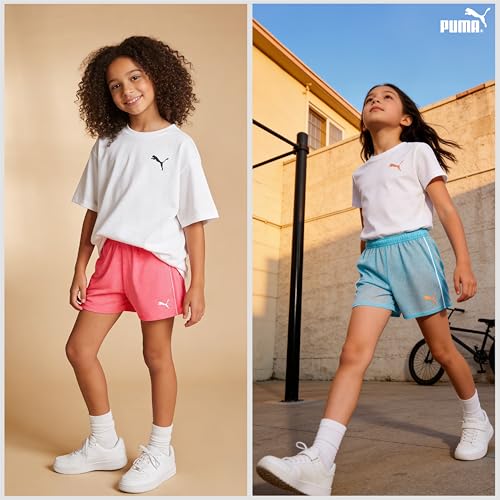 PUMA Short de sport filles idéal pour la course et le basket au collège - 2